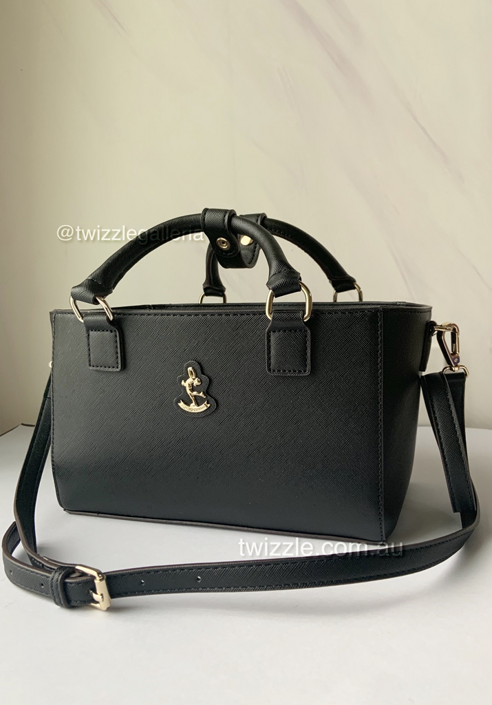 CUBE Saffiano Tote Bag, black(Handle wrap isn’t included)