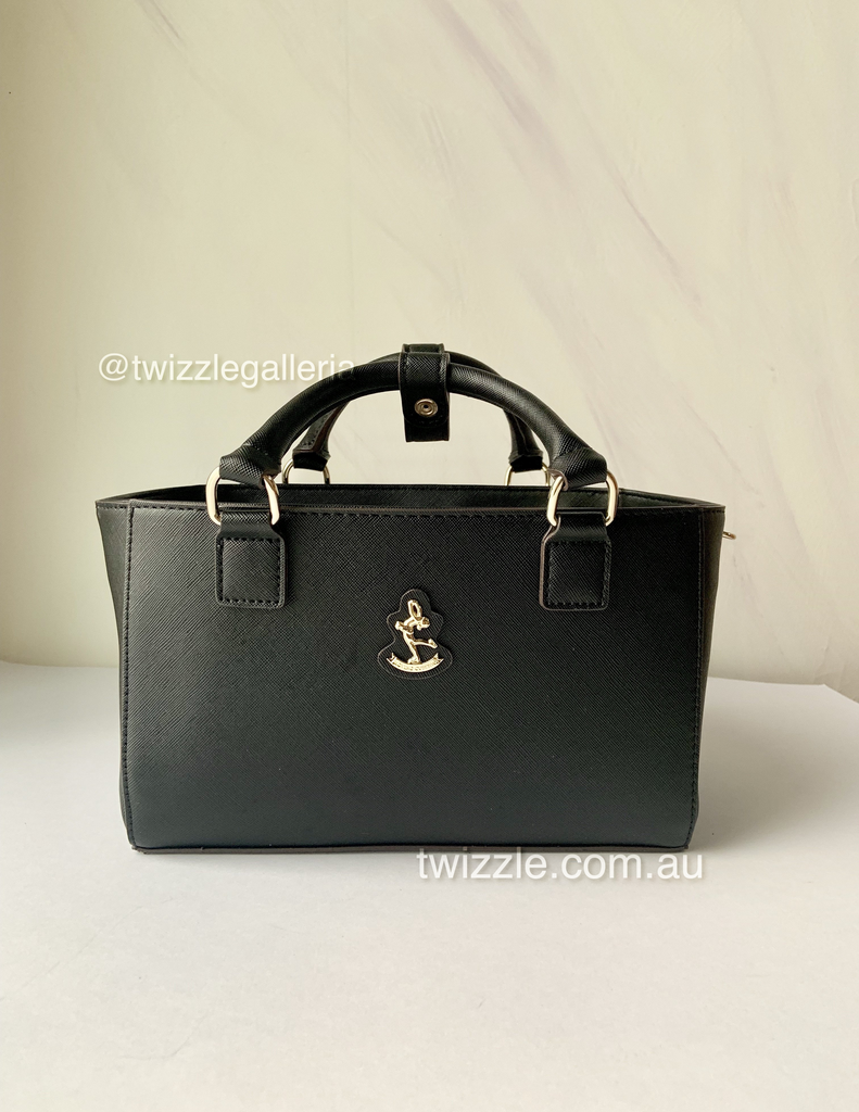 CUBE Saffiano Tote Bag, black(Handle wrap isn’t included)