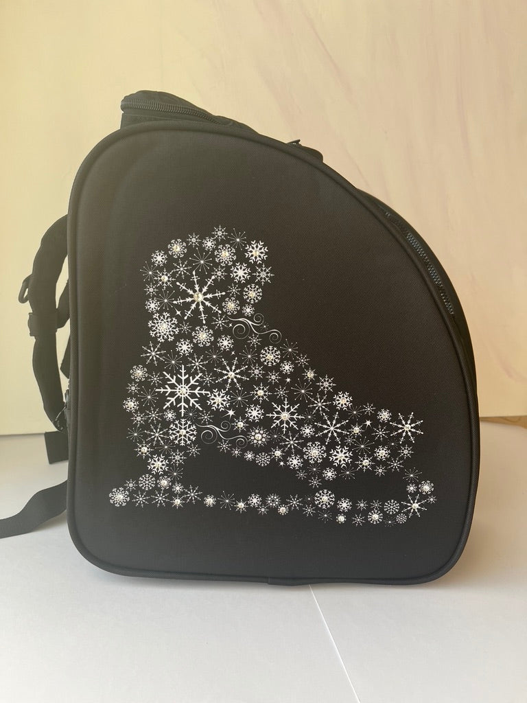 CUBE skate backpack Black with crystals. (for Figure & Inline skate only)