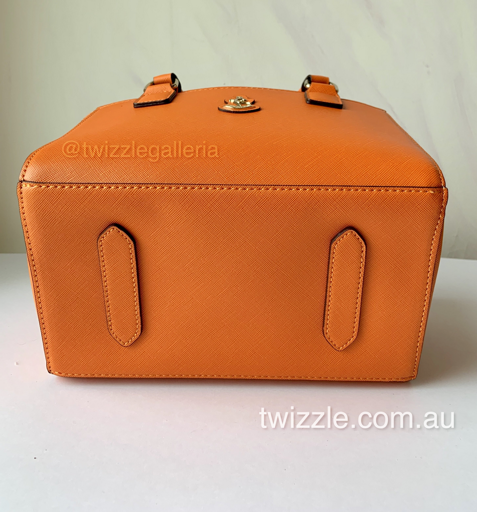 CUBE Saffiano Tote Bag, orange