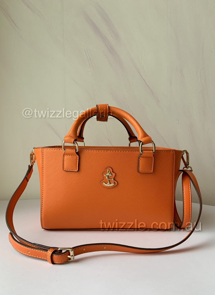 CUBE Saffiano Tote Bag, orange