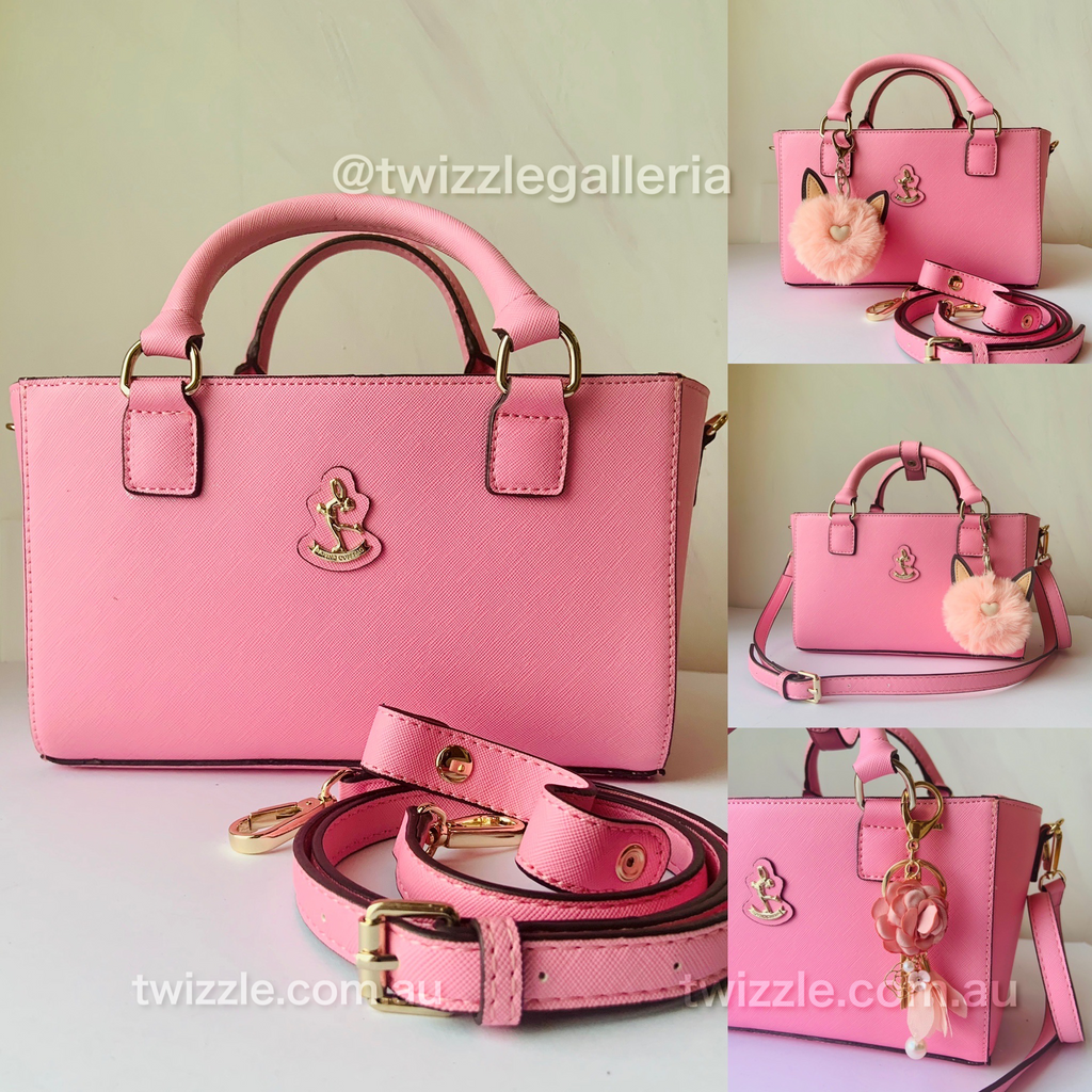 CUBE Saffiano Tote Bag, light pink