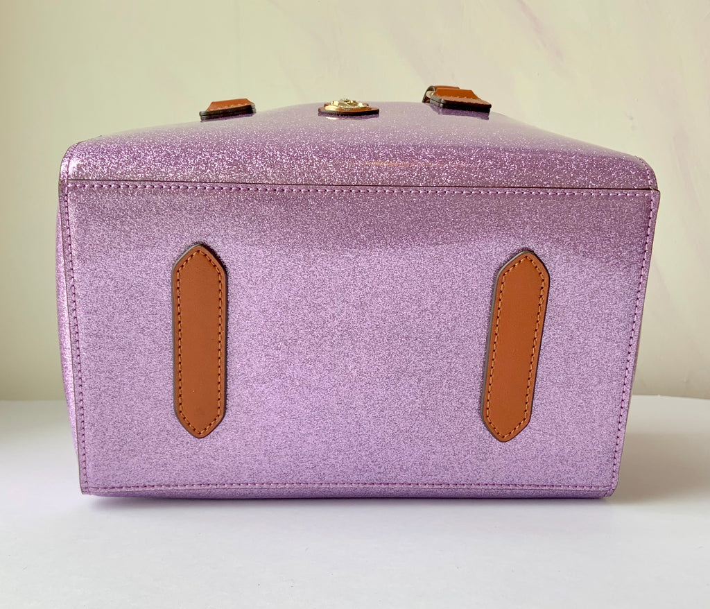 Cube Tote Bag SHINY, purple