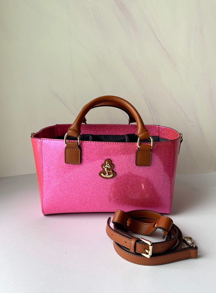 Cube Tote Bag SHINY, pink