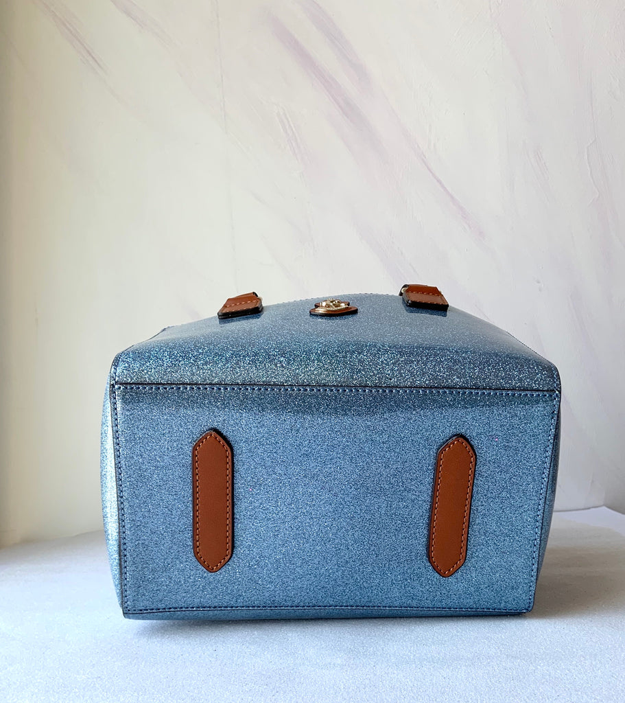 Cube Tote Bag SHINY, silver