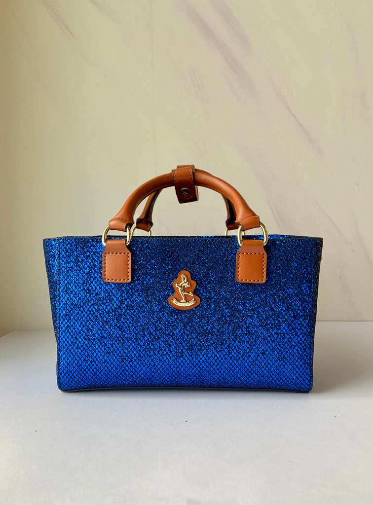 Cube Tote Bag BLING, blue/B