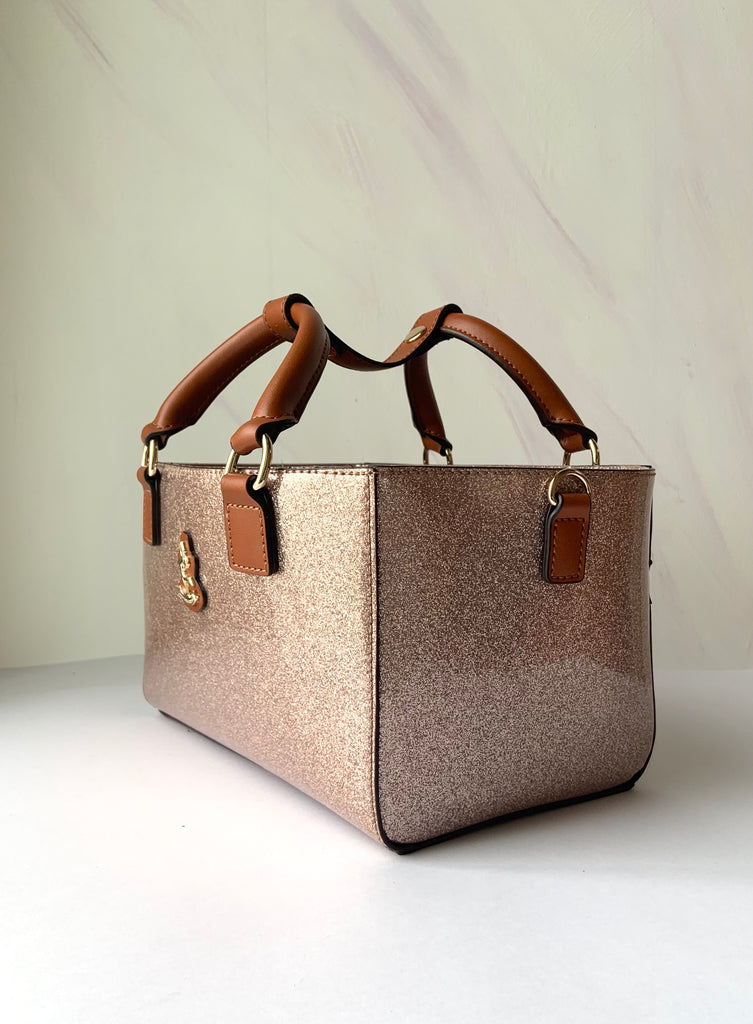 Cube Tote Bag SHINY, rose gold