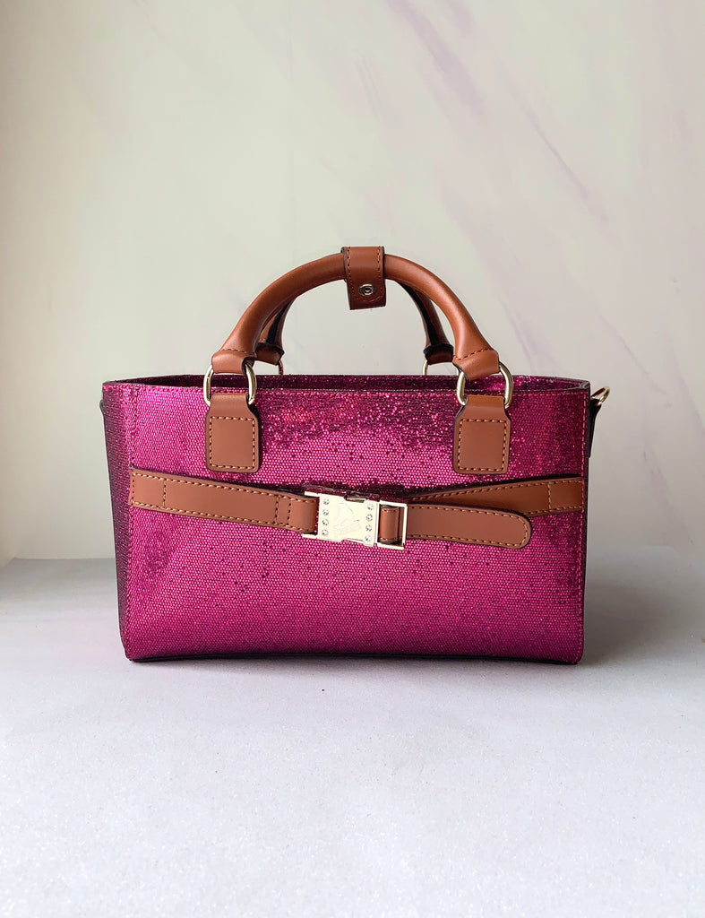 Cube Tote Bag TWINKLE, deep pink