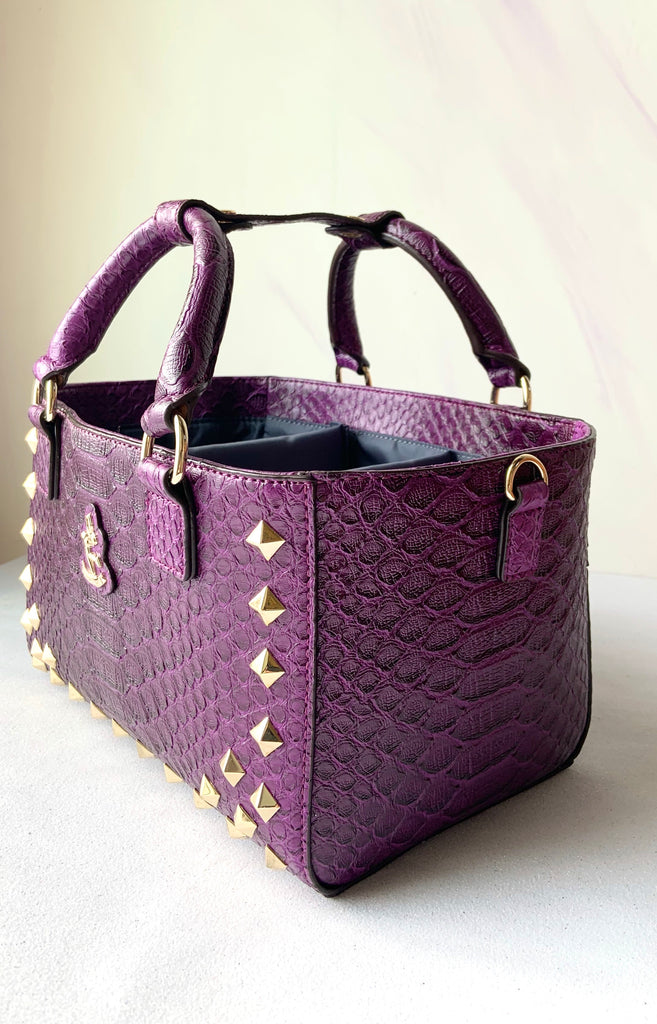 Cube Tote Bag EDGE, Purple