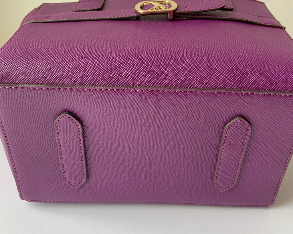 CUBE Saffiano Tote Bag, purple