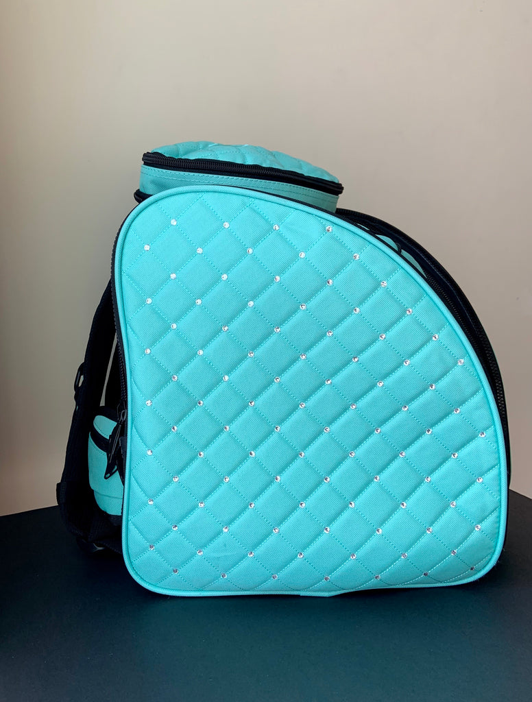 CUBE Skate Backpack Mint Green with crystals (for Figure & Inline skates only)