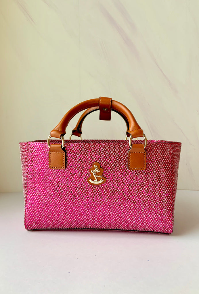 Cube Tote Bag BLING, pink