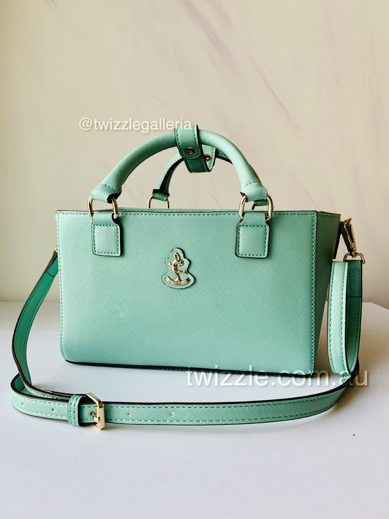 CUBE Saffiano Tote Bag, light green